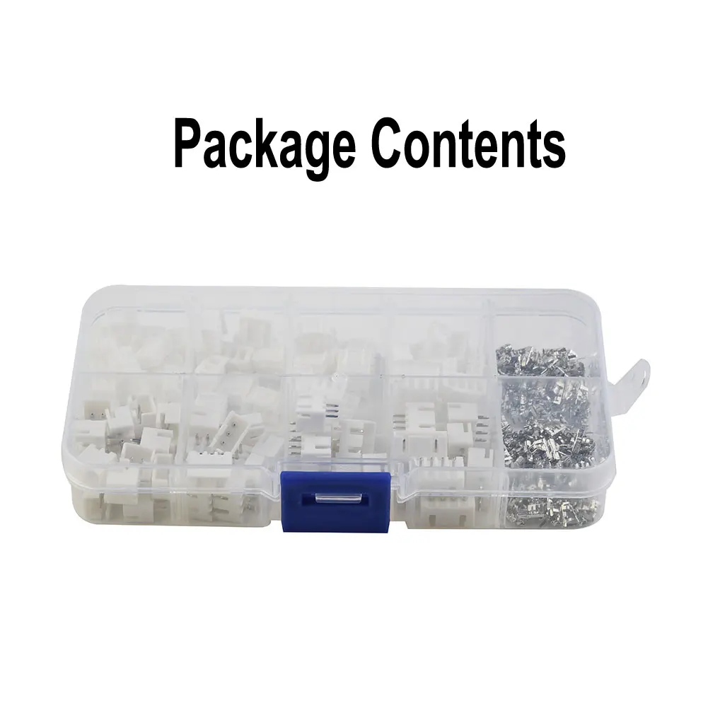 250pcs/Set Pin Connector Plugs+Terminals 2.54mm Pin Socket Header Cable 2/3/4 High Quality Practical Brand New