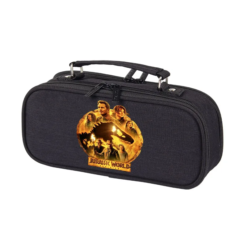 أطفال مقلمة جديد العالم الجوراسي دومينيون 3 طباعة متعدد الطبقات طالب حقيبة أقلام رصاص هدية التلاميذ القرطاسية القلم حقيبة التخزين #2