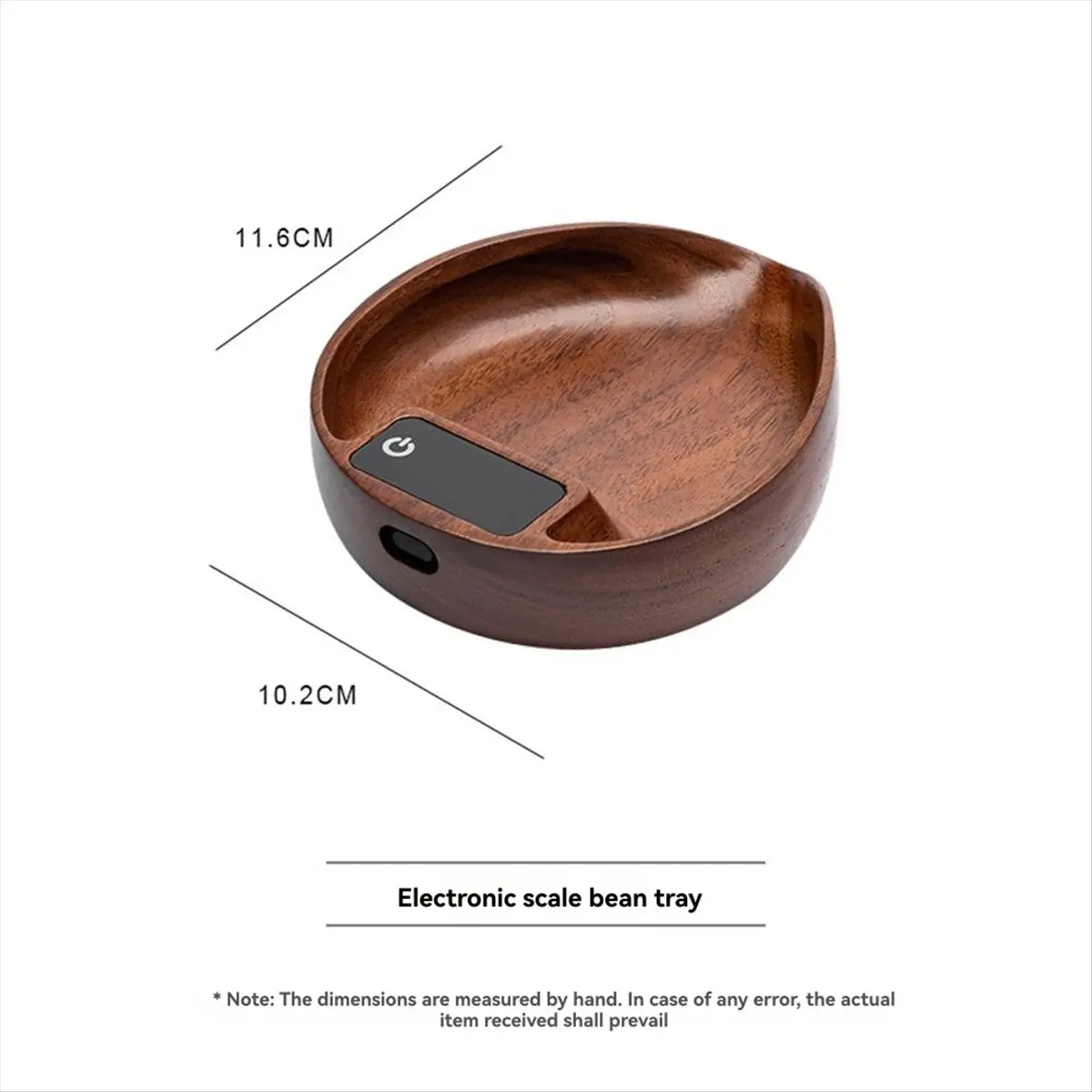 Coffee Bean Weigher, Tea Leaf Scale, Walnut Hand Brewing Electronic Scale Coffee Bean Scale Accurate to 0.1g &LICG