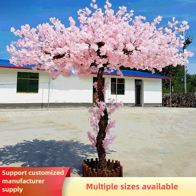 

Simulation cherry blossom tree peach blossom wishing tree wedding flower shopping mall hotel decoration large fake tree
