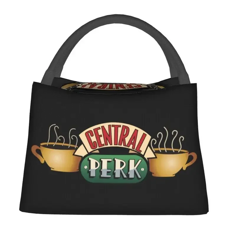 Central Perk Friends Insulated Lunch Tote Bag for Women TV Show Portable Cooler Thermal Bento Box Work Travel