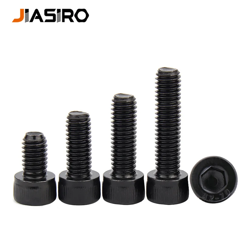 5/10/50Pcs Hexagon Hex Socket Cap Allen Head Screw Bolts M1.6 M2 M2.5 M3 M4 M5 M6 M8 Black Grade 12.9 Carbon Steel DIN912