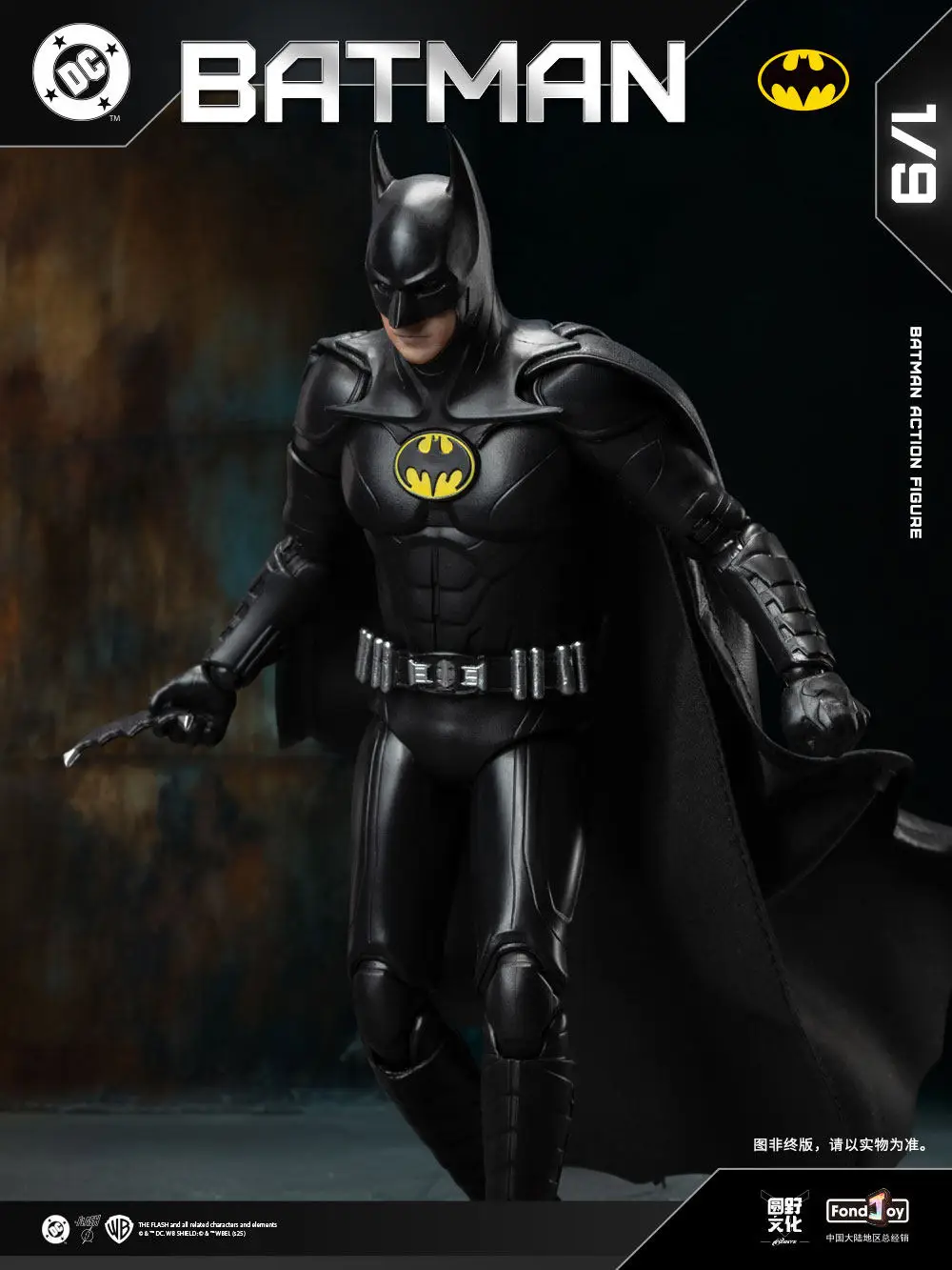 

Original Fondjoy Dc Keaton Batman Action Figures Michael Keaton Batman Returns Anime Figurine Statue Collection Model Gift Toy