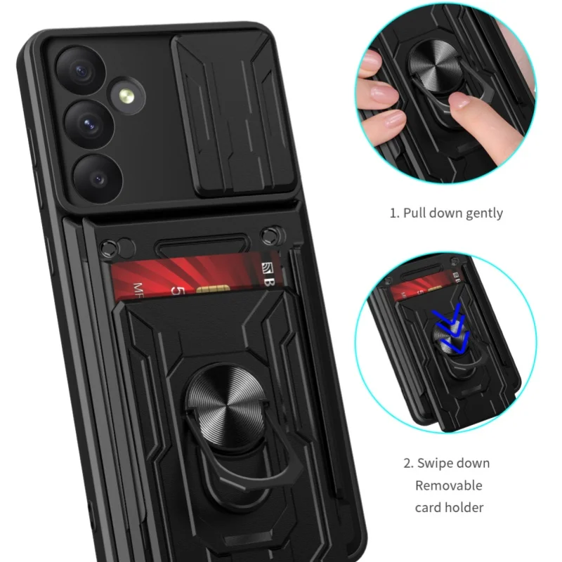 

Slide Camera Lens Protector Armor Case ForSamsung Galaxy A72 A71 A56 A55 A54 A53 A52 A51 A36 Military Grade Bumpers Ring Cover