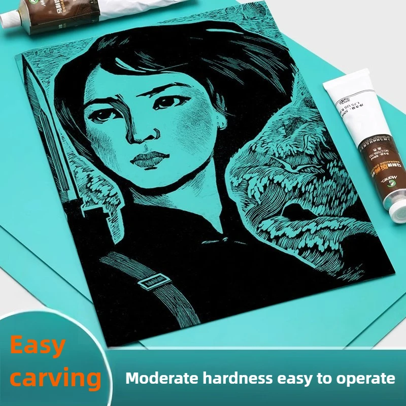 

Upgrade Thickened Marie's Painting Plate Tool Set Green PVC Student Art Printing Ink Special Hemp Plate