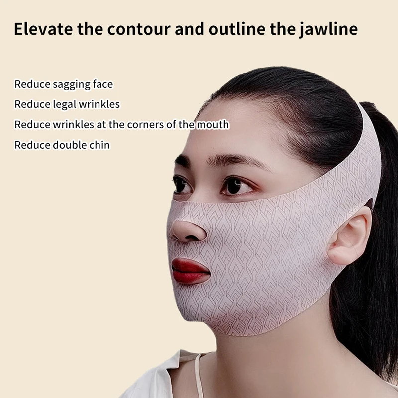 Face Bandage Breathable V Face Band Cheek Lift Up Anti Wrinkle Face Thin Mask Reduce Double Chin V-Line Shaping Bandage