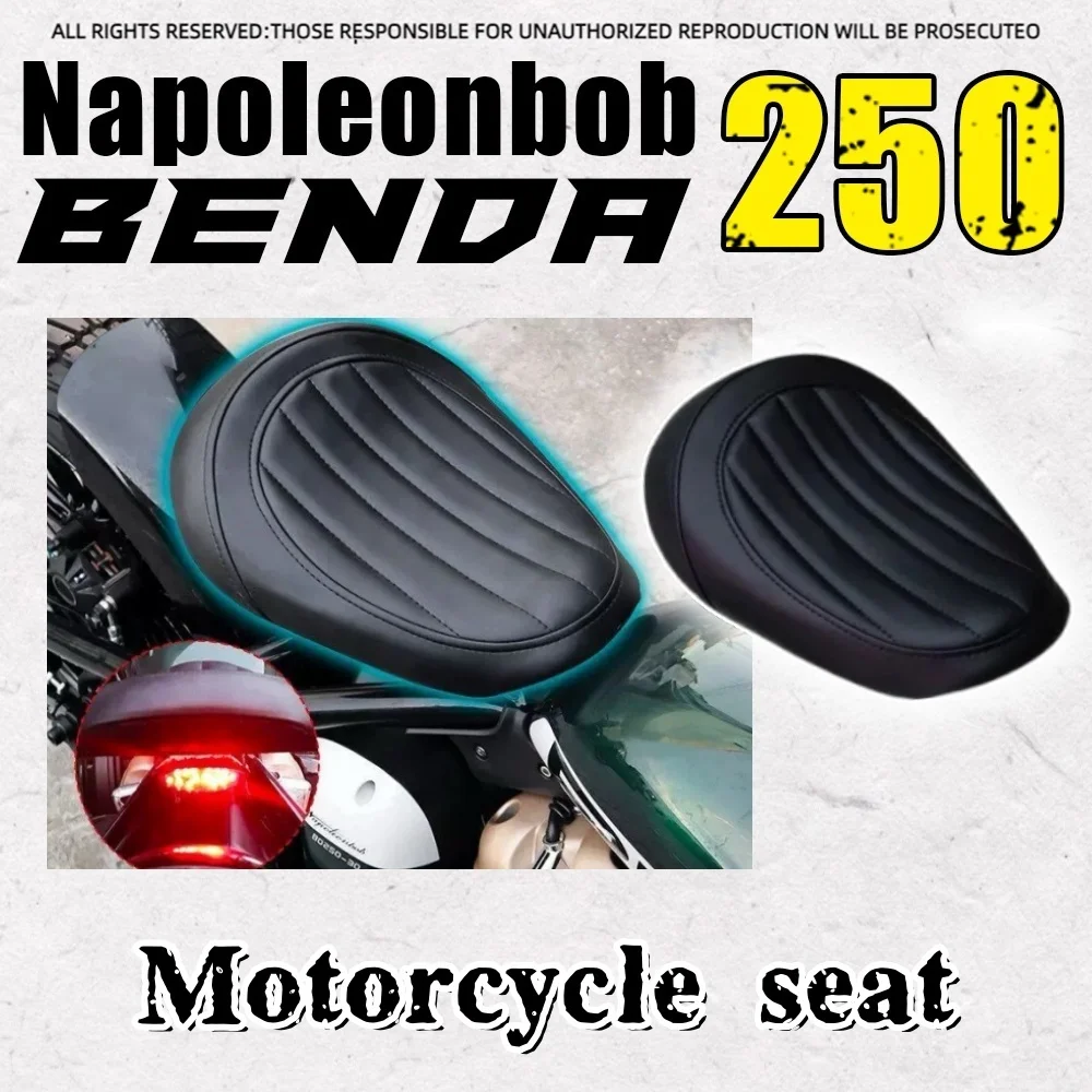 FOR BENDA NapoleonBOB 250  retro single front seat bobber widened and thickened front seat comfortable cushion accessories