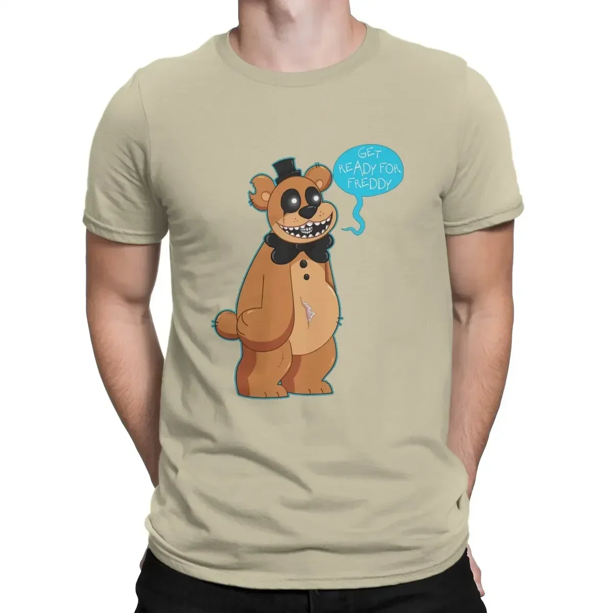 New fashion heavyweight Hot Sale vintage Ready For F-Freddys Hip Hop TShirt F-Fazbears Leisure T Shirt Newest Stuff For Adult