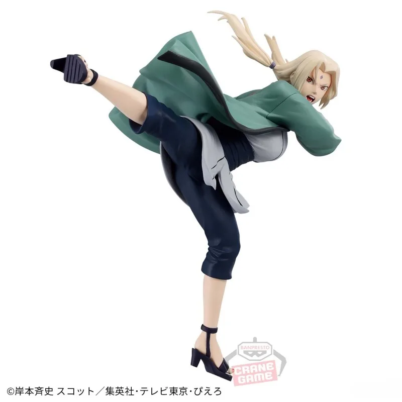 Banpresto-figura de Colosseum Naruto Shippuden Tsunade, modelo de colección de Anime Original, regalos de Navidad, 14cm