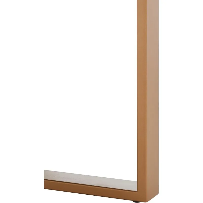 Home Collection Navya White Washed/Gold Round Coffee Table COF6207A