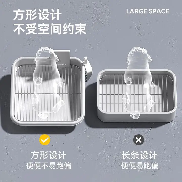 مرحاض كلب كلب صغير من الفولاذ المقاوم للصدأ للكلاب