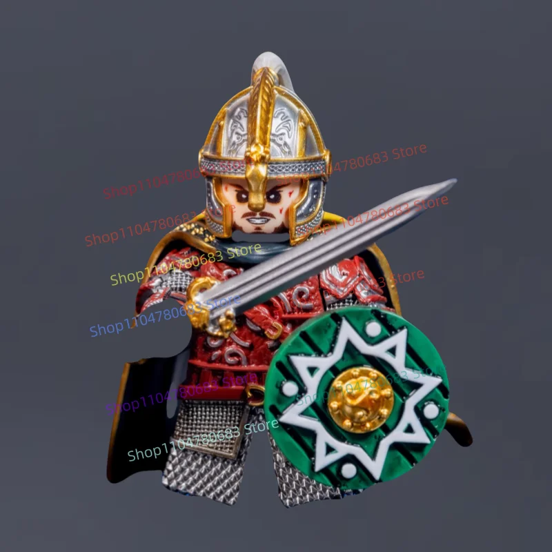 

MOC Building Blocks Mini Figures Ancient Warrior Cartoon Anime Accessories Assembly Model Ornament Toy Gift Collection