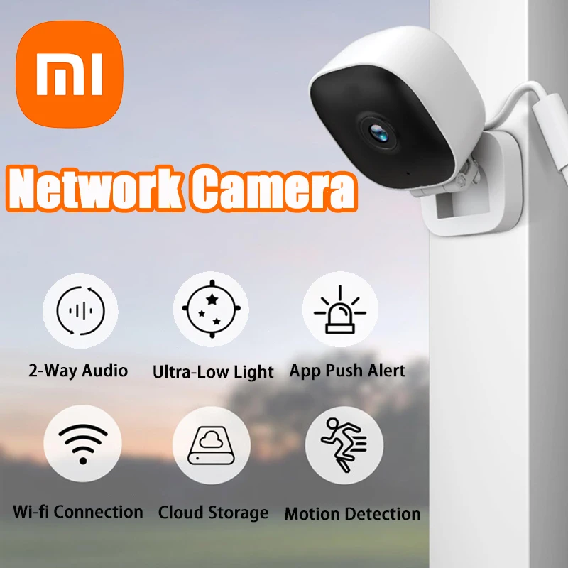 Xiaomi HD WiFi 카메라 IP/AP 원격 모니터링 새로운 클라우드 스토리지 양방향 오디오 모션 감지 캠코더 감시 보안 캠