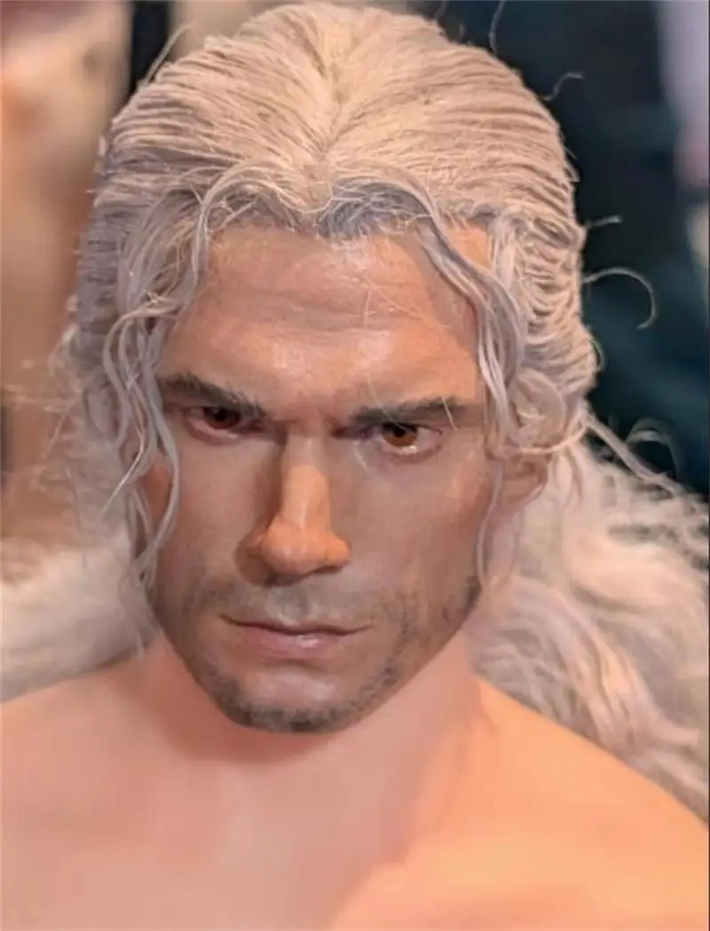 

XT001 1/6 Henry Handmade Hair Transplant Head Sculpture Fit 12" Witch Male PH TBL DAM Action Doll
