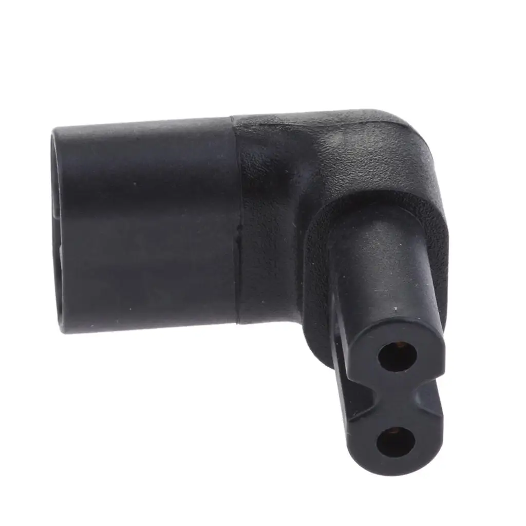 Rotating Adapter Plug C7 to C8 Figure 8 Right Angle AC Power Cable Adapter for Appliance Connection