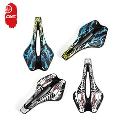 CNC Bicycle Saddle Shock Absorbing Comfortable Road Bike Seat PU Ultralight  MTB Saddles Racing