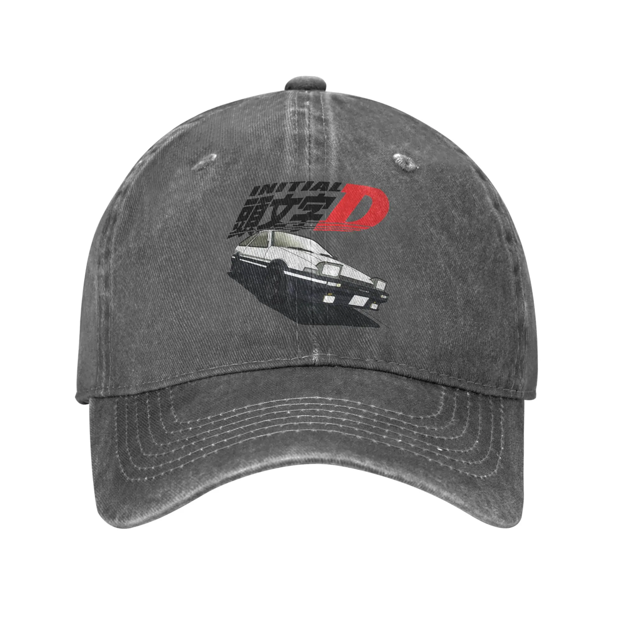 Custom Classic Anime AE86 Initial D Baseball Cap for Men Women Adjustable Unisex  Dad Hat Spring