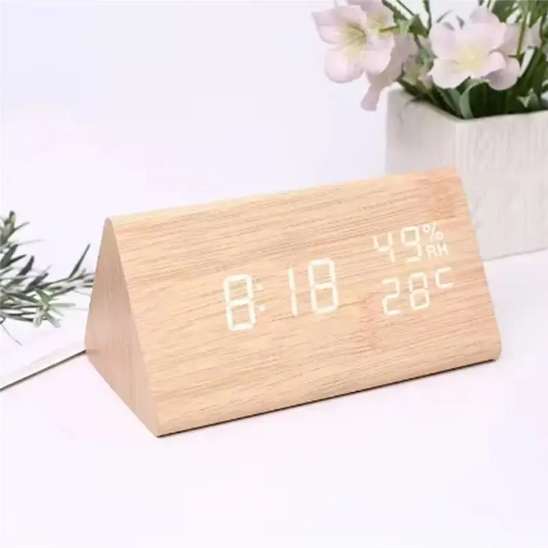 AC76-Smart Alarm Clocks For Bedrooms Smart Clock Digital Alarm Clocks For Bedrooms Khaki