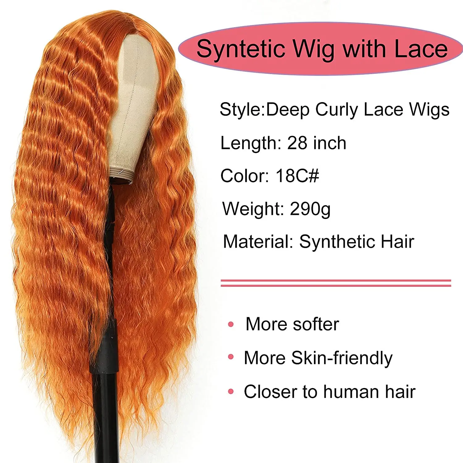 Aigemei Ombre Synthetic Curly Wig 28