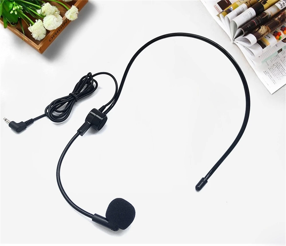 SHIDU سماعة رأس مرنة سلكية ميكروفون مكثف ميكروفون لمضخم الصوت المحمول مكبر الصوت مؤتمر المعلم المتكلم