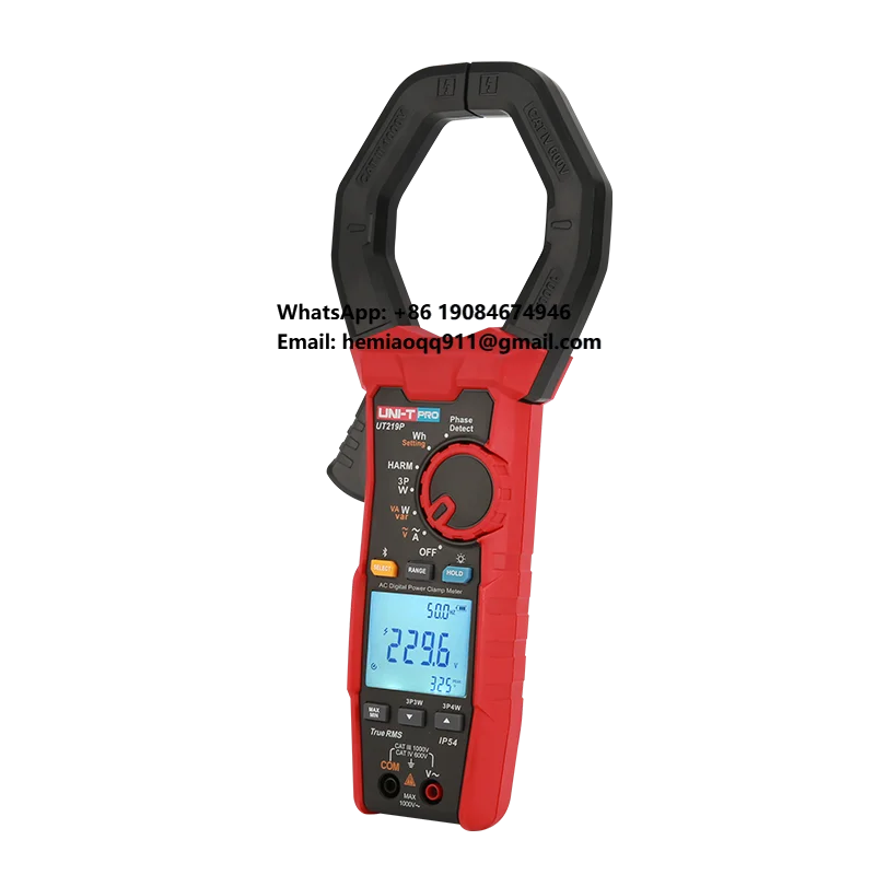 

Измеритель мощности и гармонических колебаний UT219P: интеллектуальный анализ гармоник/измерение фазового угла и тока, измеритель мощности переменного тока