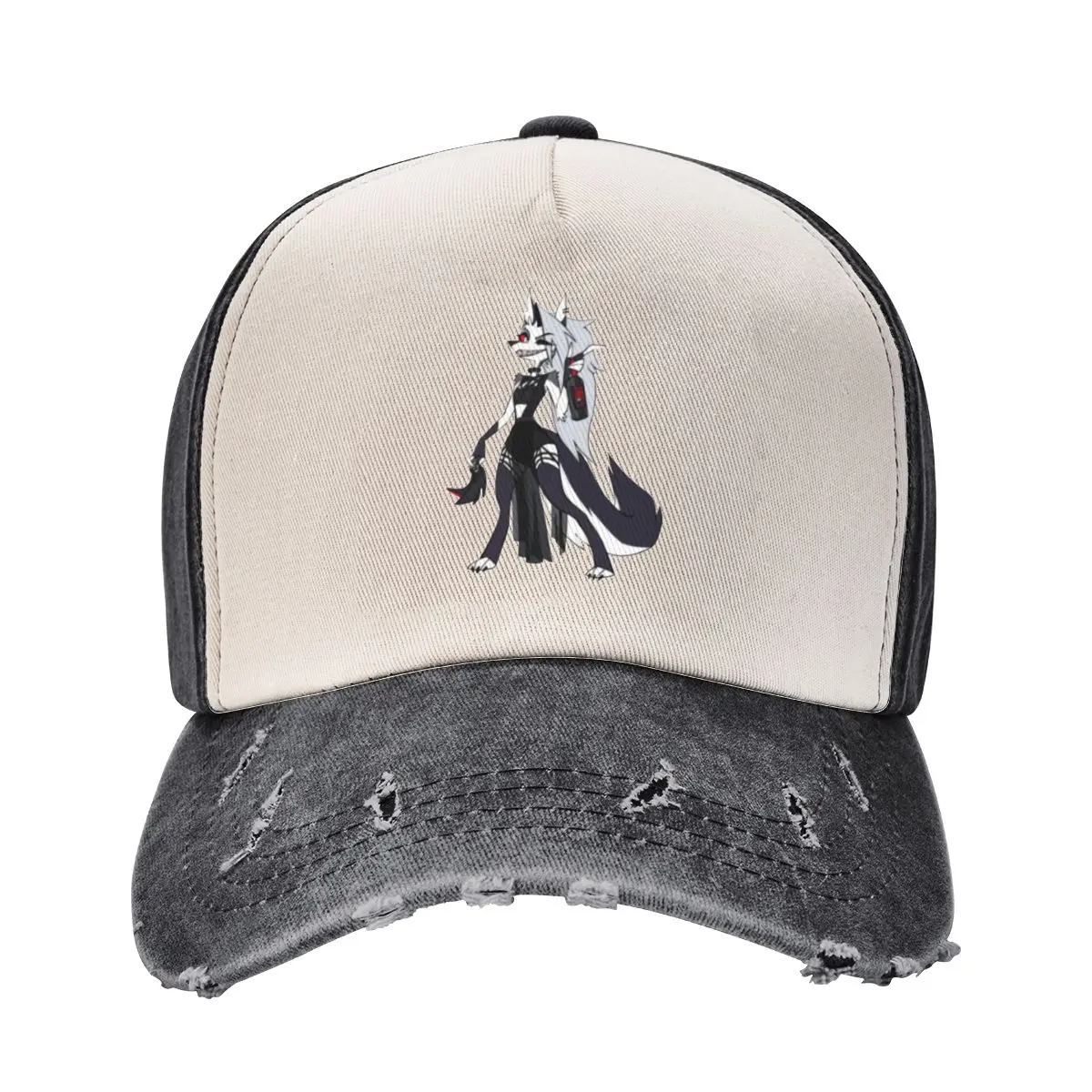 

Helluva Boss Loona Active Baseball Cap Visor Hat Beach black Men's Women's