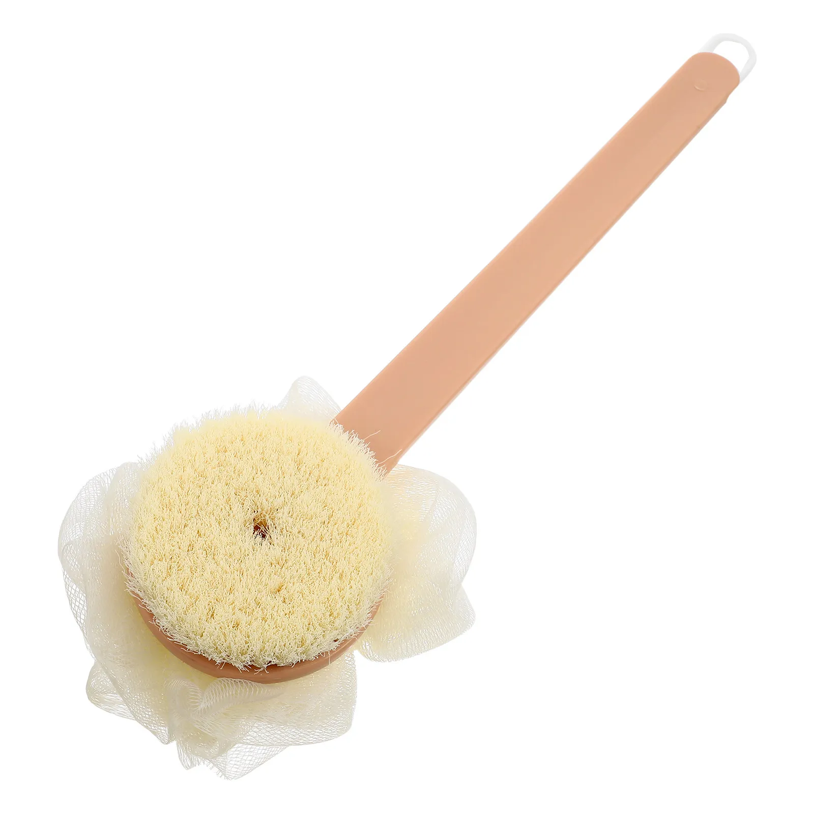 Long Handle Bath Brush Shower Back Scrubber for Women Men Deep Cleansing Exfoliating Body Scrubber Mesh Sponge Soft Flexible