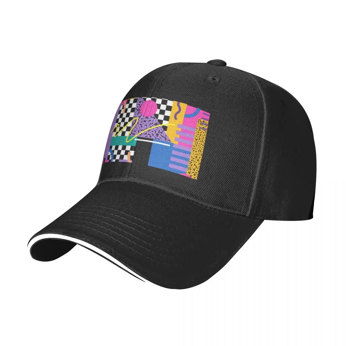 Memphis Pattern 34 - Retro 90s / 80s Baseball Cap Snap Back Hat Trucker Cap Horse Hat Men Caps Women's