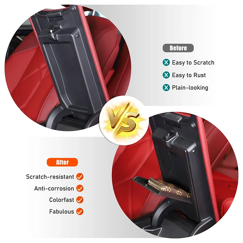 

For BMW X3 G45 2025+ ABS Black Car center control armrest box privacy storage box car interior decoration accessories