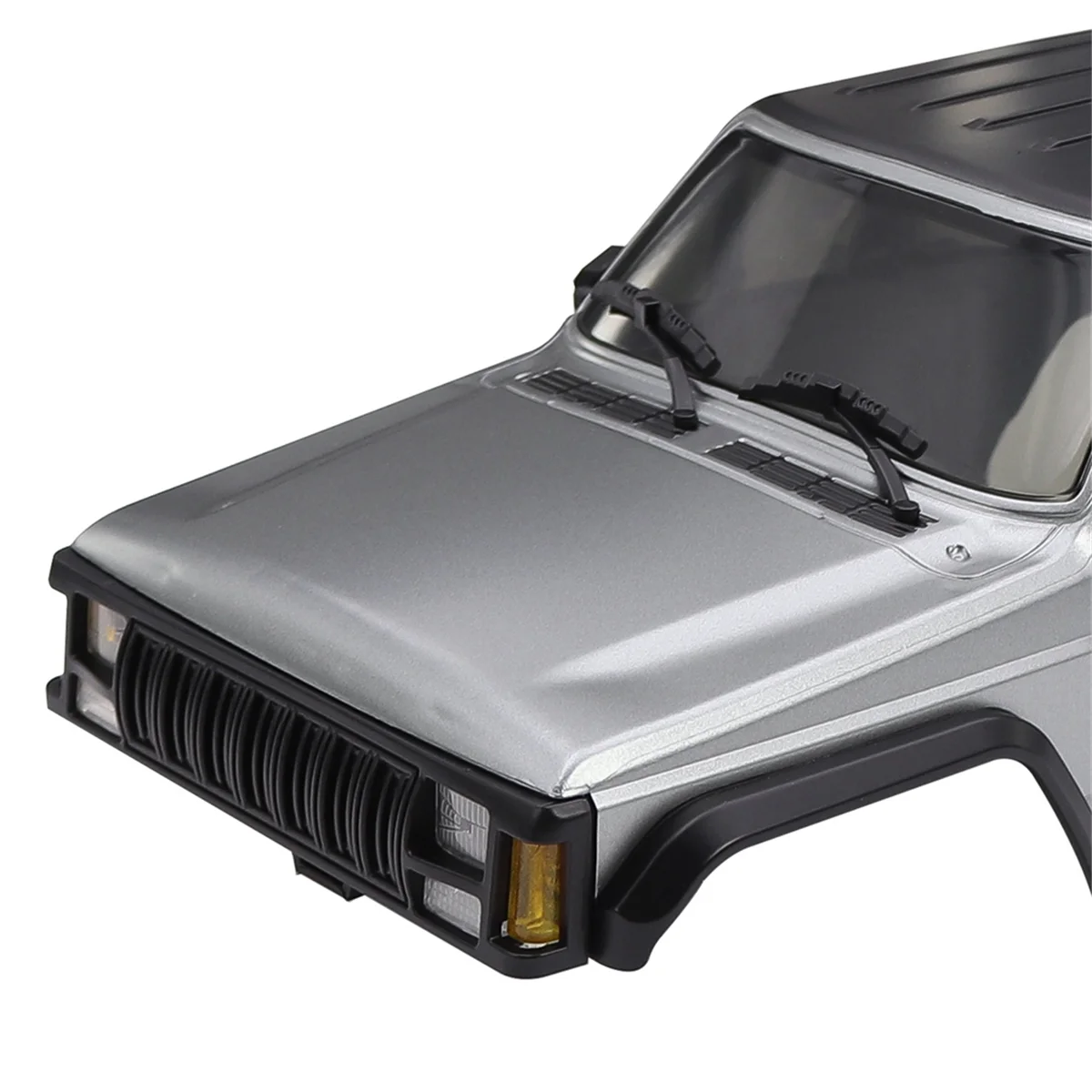 ABZW Cuerpo Cherokee de tapa dura con distancia entre ejes de 155 mm para chasis 1/18 RC Crawler TRX4M Bronco Defender blanco (sin pintar)