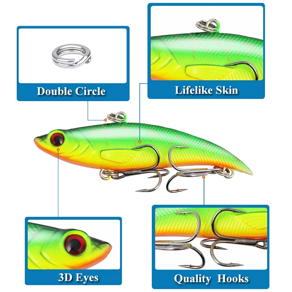 Señuelo vibrante WALK FISH 7.5c – Sumergible de largo alcance para lubina y trucha - imagen 2