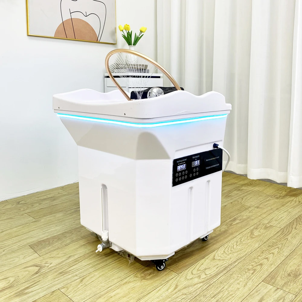 مريحة حوض شامبو متنقل تخزين المياه تسخين المياه تداول المياه رئيس سبا التبخير حوض غسيل الشعر سبا متجر الأثاث #5