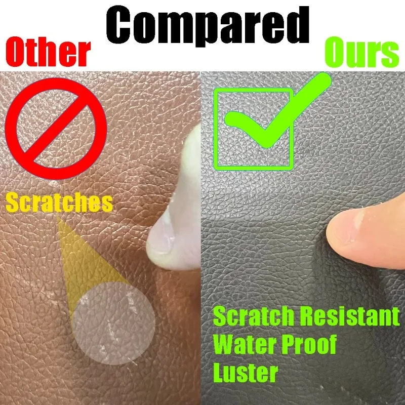 Refurbish DIY Sofa Black Leather Repair Patch Artificial Self-adhesive Leather Upholstery for Car Seat Couch Chair Restaurant - view 4