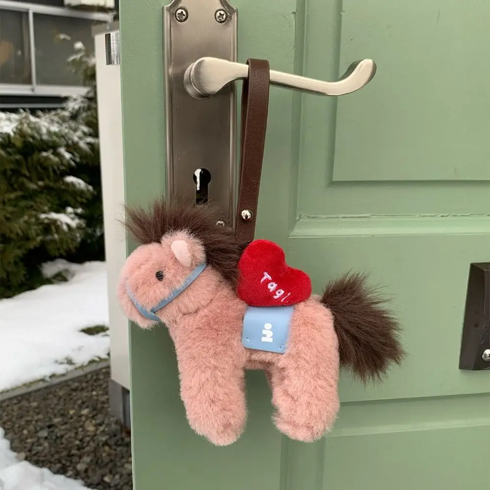 

Plush Material Lucky Year Horse Plush Bag Charm Limited Edition Meaningful Design Prosperity Horse Plush Charm Soft Cute