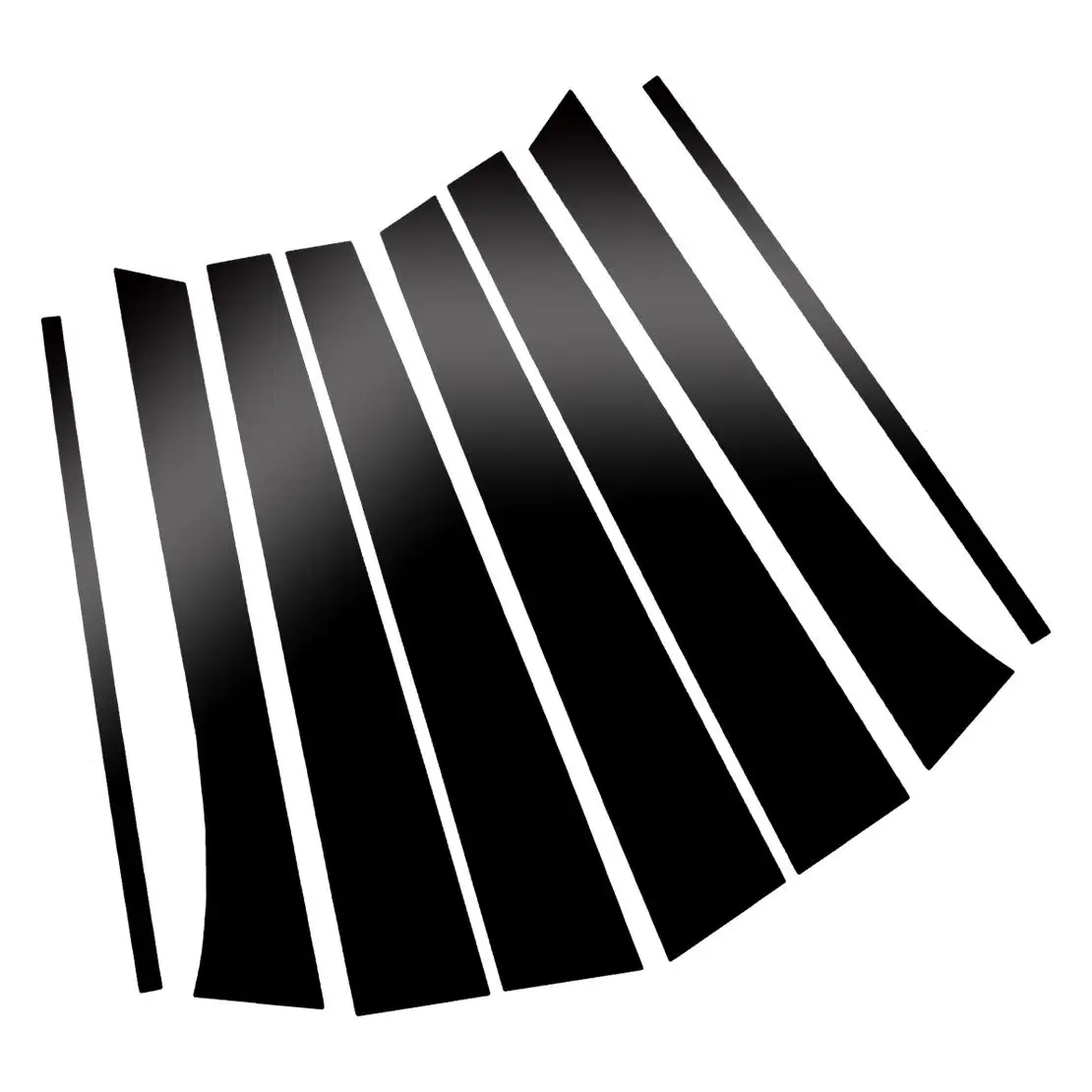 

Глянцевые черные накладки на стойки дверей и окон (8 шт./компл.) для Buick Enclave 2008-2017