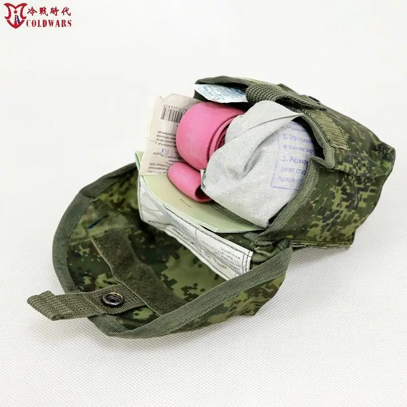 Original Russian 6sh117 EMR Tactical Individual First Aid Pouch with Two Separate Compartments for Waist Belt or Combat Vest