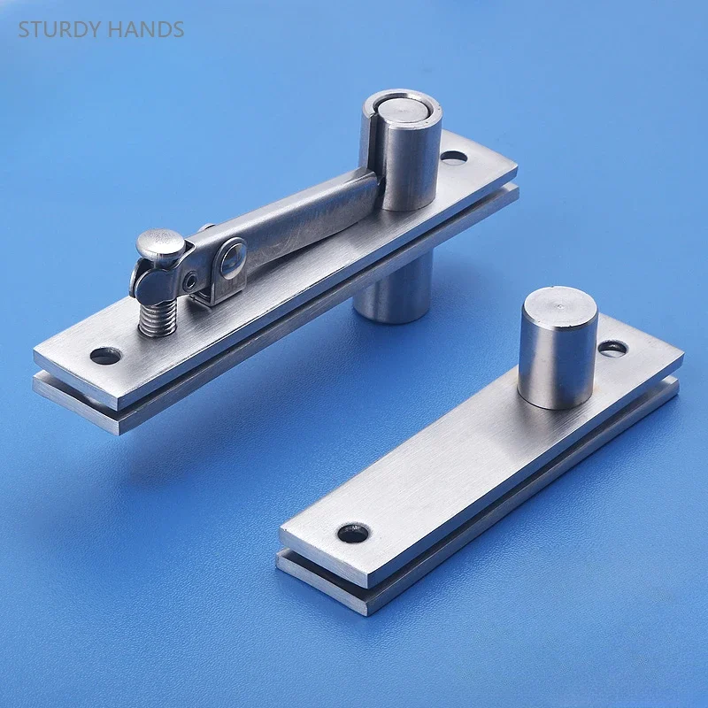 1PCS304 stainless steel door shaft hinge Heavenly Sky Rotary invisible door heavy-duty invisible hinge Woodworking