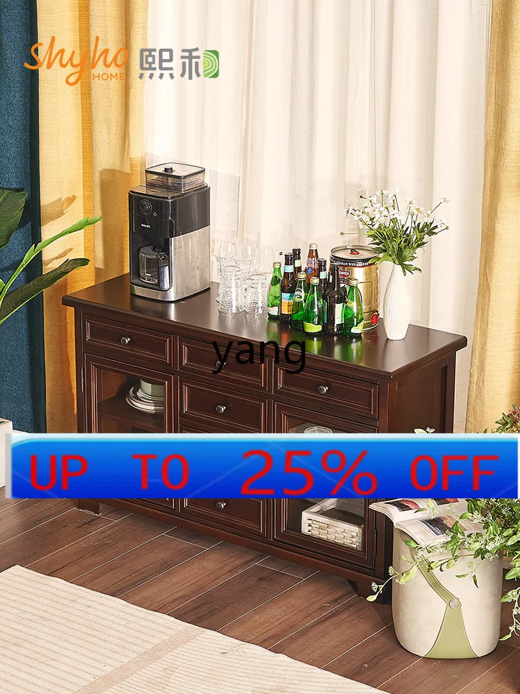 

LMM Solid Wood Simple Modern Storage Wine Cabinet Cherry Wood Furniture