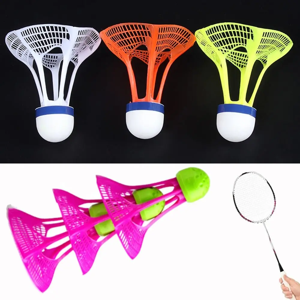 3PCS Durable Stable Outdoor Sport Supplies Wind Resistance Windproof Badminton Training Accessoires Shuttlecock Ball