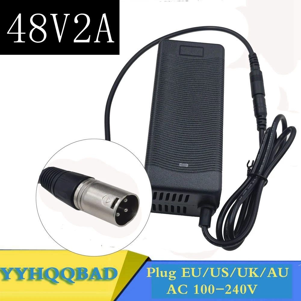 

48V 2A свинцово-кислотные Батарея Зарядное устройство для 57,6 V свинцово-кислотный Батарея Электрический велосипед скутеры мотоциклетные Заря...