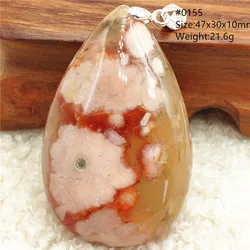 Natural Cherry Orange Agate Pendant Women Men Necklace Rectangle Gift Red Yellow Agate Pendant Water Drop Jewelry AAAAA