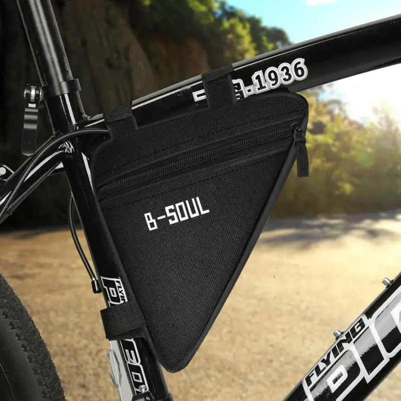 Bicycle Triangle Bag Front Tube Frame Saddle Storage Bag Waterproof Pouch Durable Bike Versatile Durable Bag Bicycle Accessories