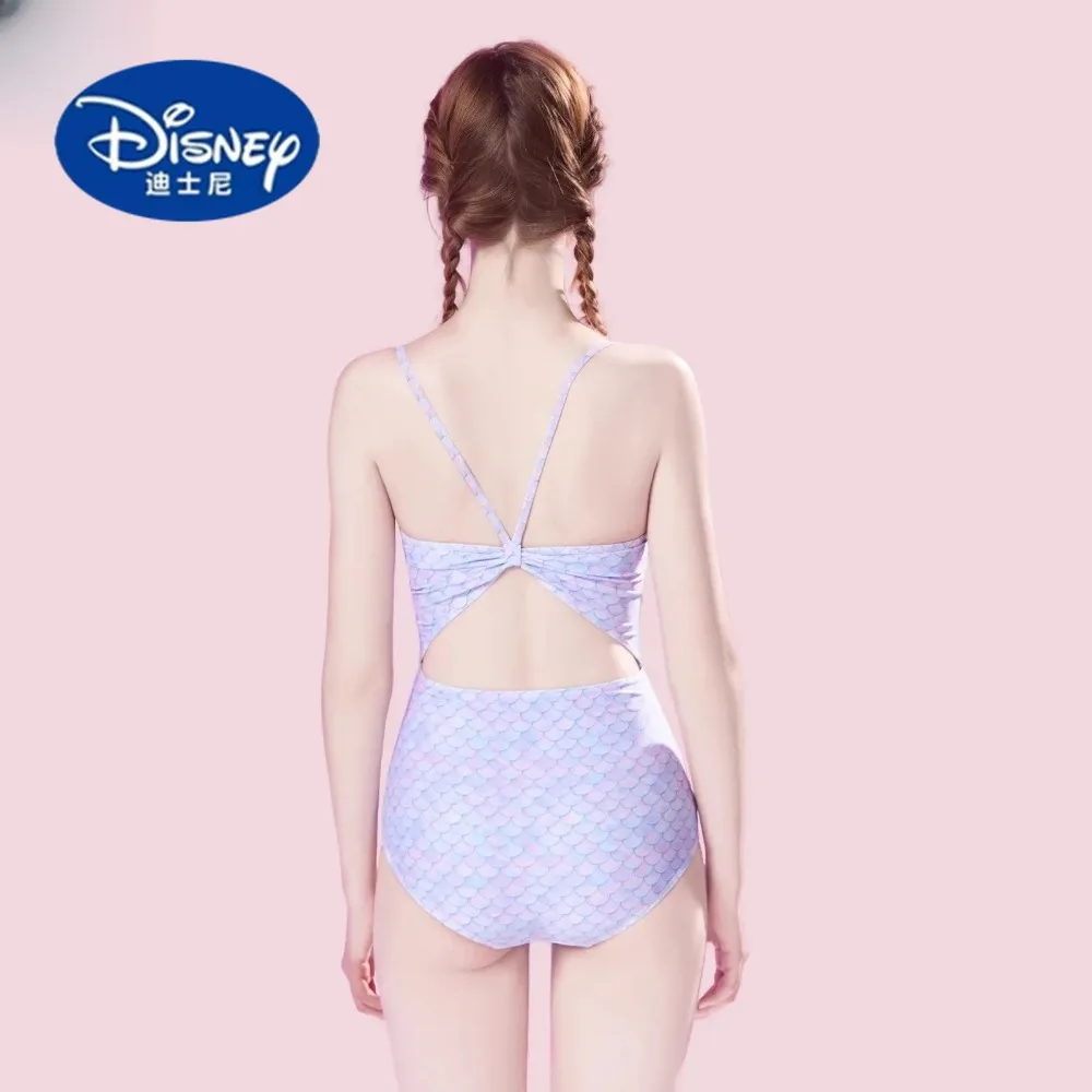 Disney  Atlantis Swimsuit Women's Swimming Pool Training Racing New Color Scale Racing One-piece Swimsuit