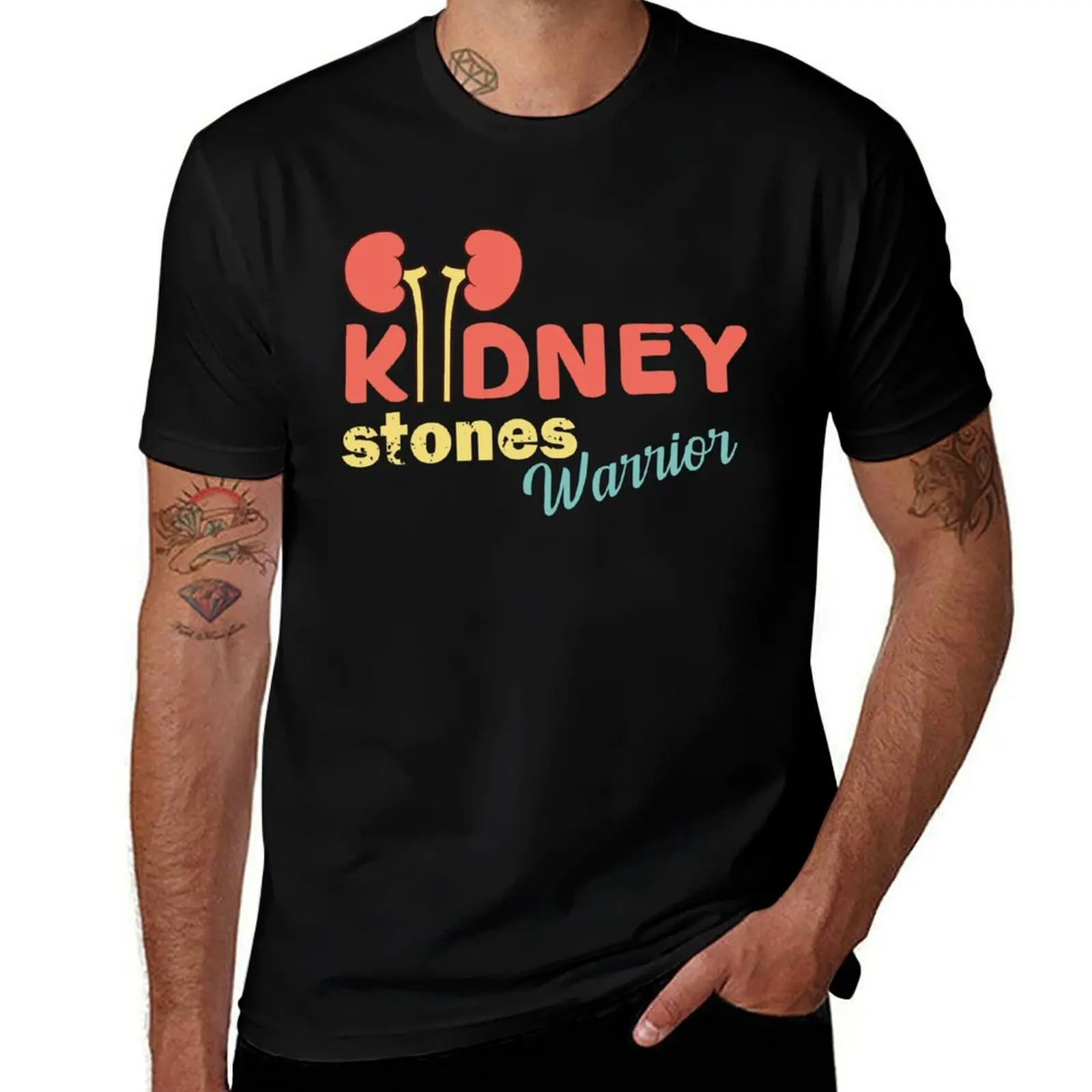 

Kidney Stones Warrior T-Shirt t shirt man plain t shirts for man pack white T-Shirt