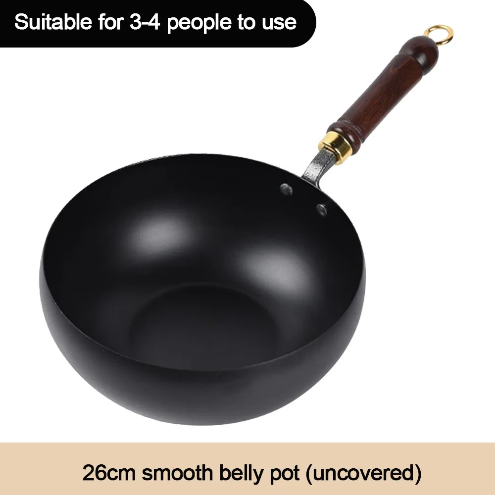 

Прочная деревянная ручка, кастрюля для соуса с антипригарным покрытием, сковорода с антипригарным покрытием, посуда, железная сковорода для кемпинга