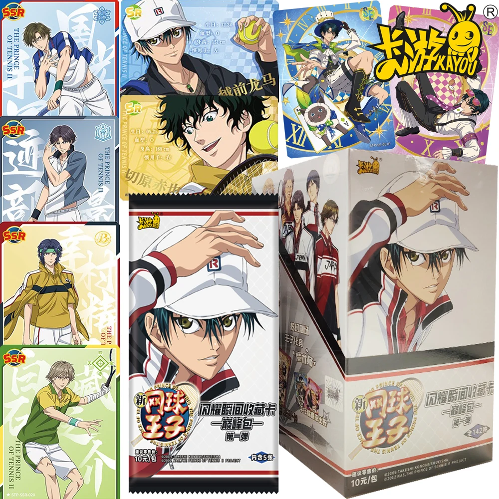 

Kayou Original The Prince of Tennis Collection Cards Hot Blooded Competition Character SSR Anime Portrait Cards Gifts for Kids
