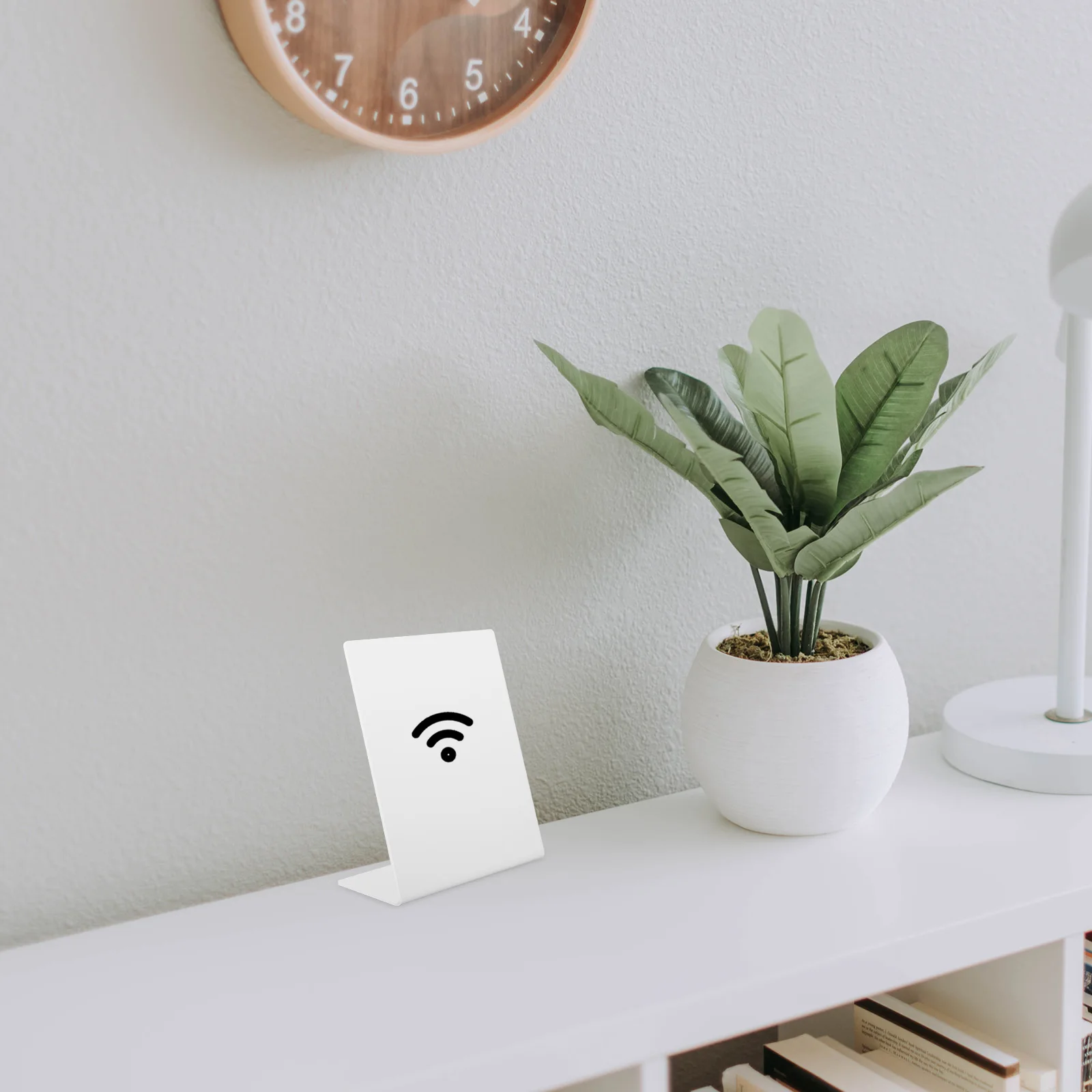 

Card Display Stand Blank Cards Tag Plastic Table Top Sign Holder Storage Rack Diy Use Stylish Design Versatile Applications