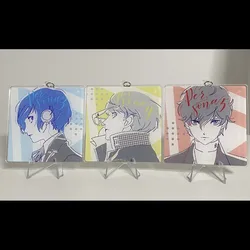 Persona Men Keychain Women Amamiya Ren Key Chain Bags Keyring Pant Pendant Kids Friends Gift Collection Ornament Cosplay