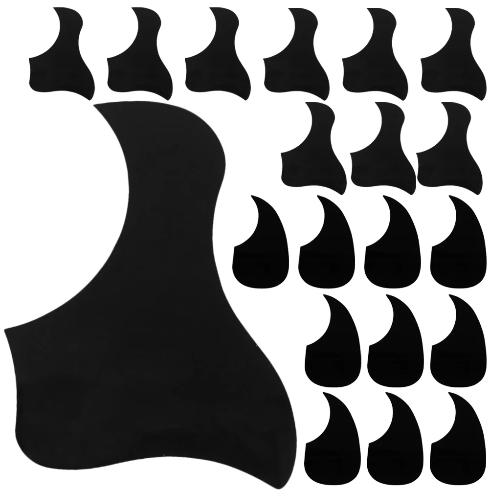 

20pcs Acoustic Self-Adhesive Pvc Impact Protection Scratch Plate Anti- Sticker For Electric Folk Guitar