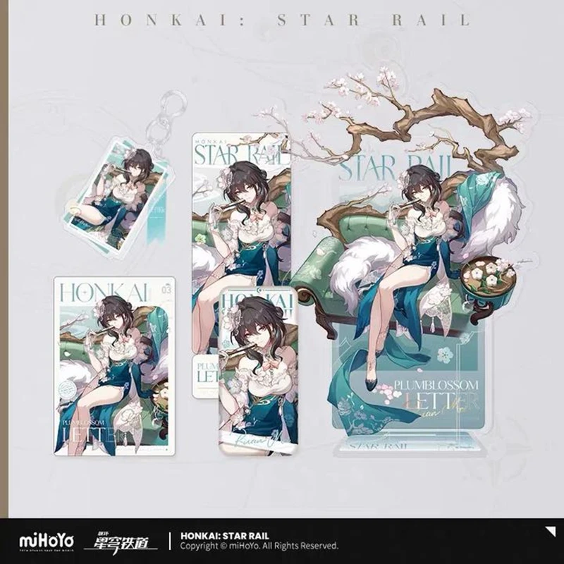 Pre Sale miHoYo Official Genuine Honkai Star Rail RUAN MEI Badge Standee Pendant Keychain Laser Tickets Flash Cards Cosplay Game